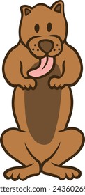 Dog Letter Alphabet Vector Element