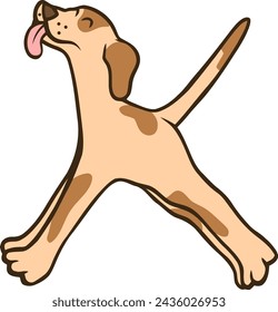 Dog Letter Alphabet Vector Element