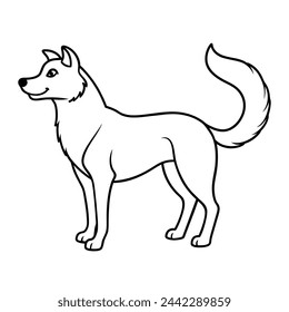 DOG LINE ART DESIGN,GRAPHIC RESOURCE
