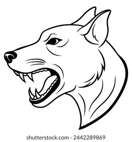 DOG LINE ART DESIGN,GRAPHIC RESOURCE