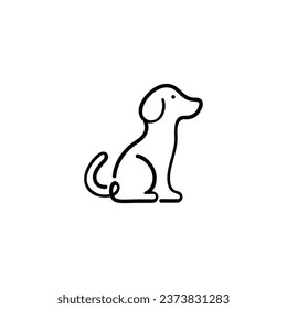 Dog Line Style Icon Design