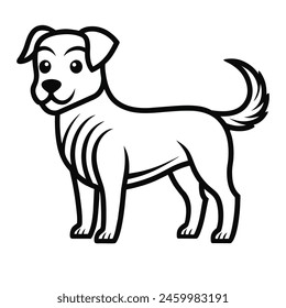 Dog liner art design ,graphic resource