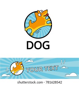 Dog logo 2018 yellow
