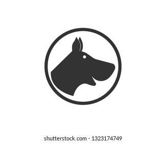 Dog logo abstract design template. - Vector