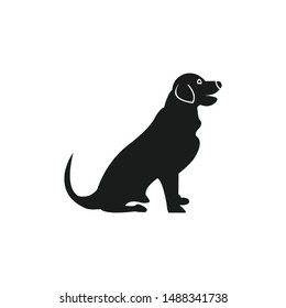 Dog logo abstract design template