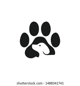 Dog logo abstract design template