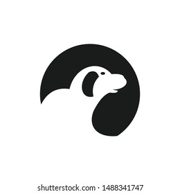 Dog logo abstract design template
