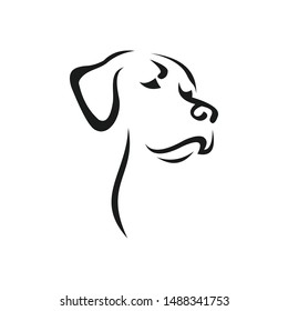 Dog logo abstract design template