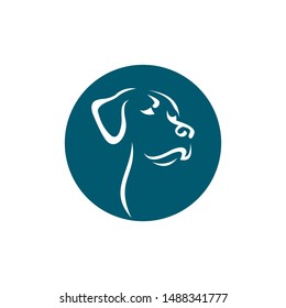 Dog logo abstract design template