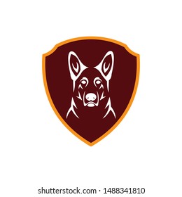 Dog logo abstract design template