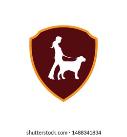 Dog logo abstract design template