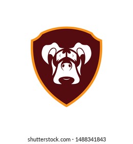 Dog logo abstract design template