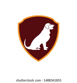 Dog logo abstract design template