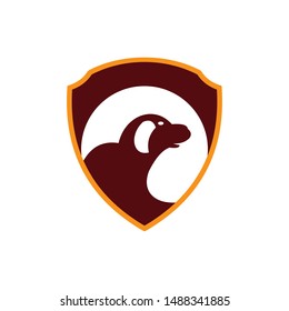 Dog logo abstract design template