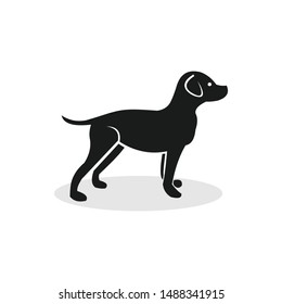 Dog logo abstract design template