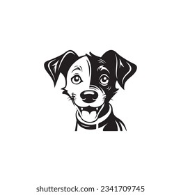Dog logo abstract design template