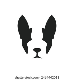 Símbolo abstracto del logotipo del perro Vector