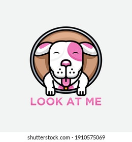 Dog logo animal design vector 