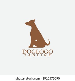 Dog logo animal design vector 