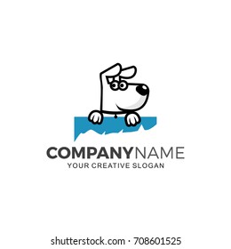 Dog logo. Business  logo illustration