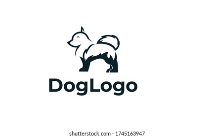 Dog Logo can for Pet Clinic ,Veterinary ,Pet care , Pet Shop - Dog Shop - Dog Community - DOg LOvers with modern design , fresh concept ,blue color and vector EPS 10
