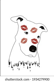 dog logo charactor illustration design.
