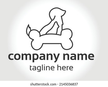 dog logo clothing brand name.dog logo design vector format. Set dog logo design free download template.