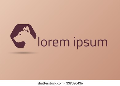 Dog logo concept - vector template
