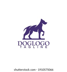 Hundelogo, kreativer Design, Vektorgrafik 