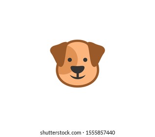 Dog logo cute vector icon 