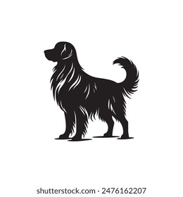 Dog Logo Design. Black Color Dog Logo Design.