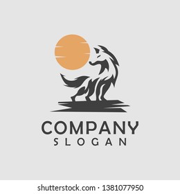 dog logo design black colour