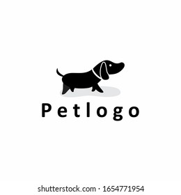 dog logo design concept vector