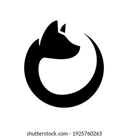 dog logo design eps 10