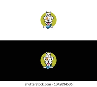 formato de eps de diseño de logotipo de perro