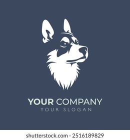 Dog Logo Design Icon Illustration. Suitable for every category of business, company, brand like pet shop or pet store, toys, food and more