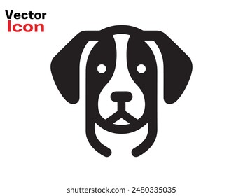 Dog logo design icon symbol vector illustration. Dog head icon symbol. Dog Vector