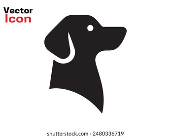 Dog logo design icon symbol vector illustration. Dog head icon symbol. Dog vector