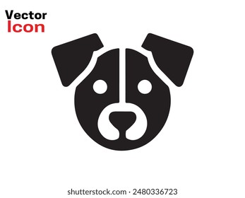 Dog logo design icon symbol vector illustration. Dog head icon symbol. Dog vector