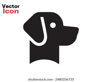 Dog logo design icon symbol vector illustration. Dog head icon symbol. Dog vector