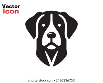 Dog logo design icon symbol vector illustration. Dog head icon symbol. Dog vector