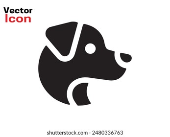 Dog logo design icon symbol vector illustration. Dog head icon symbol. Dog vector