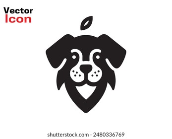 Dog logo design icon symbol vector illustration. Dog head icon symbol. Dog vector