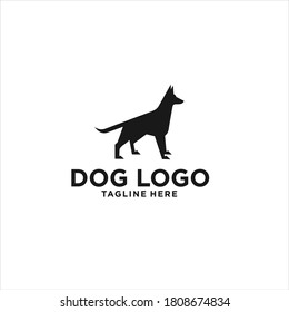 dog logo design icon vector silhouette