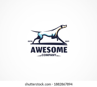 Dog logo design illustration vector