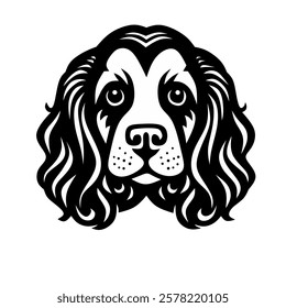 Dog logo design minimalist and elegant