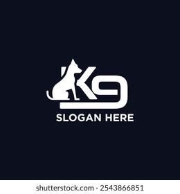 dog logo design, police dog training logo, guard dog.