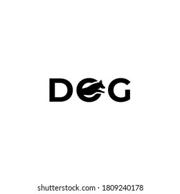 Dog logo design Premium Vector