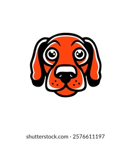 Dog logo design simple and elegant