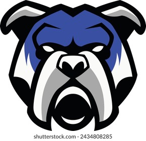 Dog Logo design, Dog sport logo vector , Dog head illustration vector drawing, Mascot Brave Dog Logo design any kind of graphic work, using the concept of a Dog's head, Esport game logo icon